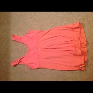 Lululemon Neon peach colored tank. Size 6.